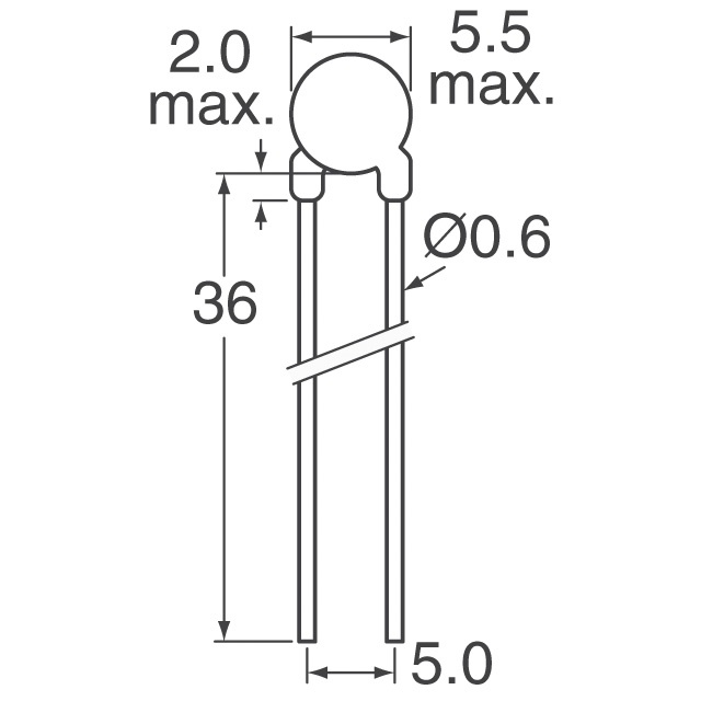 B57164K0103J000 EPCOS - TDK Electronics  Sensori di temperatura - Termistori NTC
